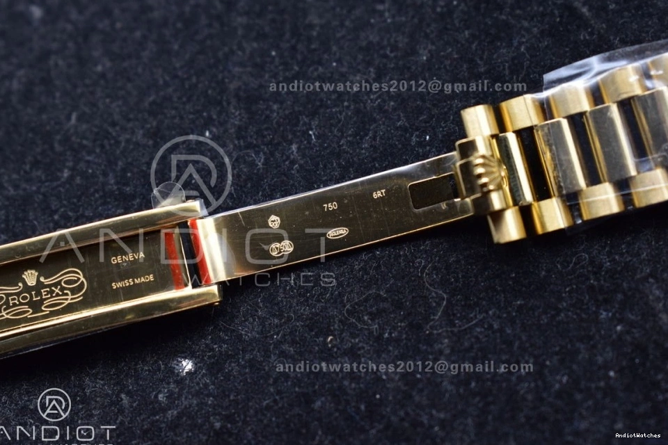 President V5 Steel Silver Best 699 DayDate vr3255 Weight) YG with Edition (Gain QF on Durable Bracelet 904L Dial 36 Roman Markers 0301